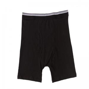 Black Slim Fit Boxers 95% Cotton 5% Spandex Breathable Underwear For Men