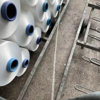 China Soft 100% Ring Spun Polyester Yarn For Industry Textile Production on sale