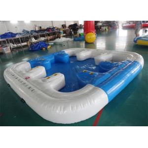 China 6 Person Floating Island , Inflatable Island Rafts For River and Ocean supplier