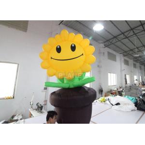 China EN14960 Commercial Cartoon Inflatable Sun Flower For Advertising supplier