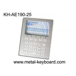 China Custom Layout Stainless Steel Keyboard  ,  Digital Kiosk Keypad with 25 Keys supplier