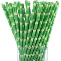 China Commercial Wedding Decorative Paper Straws Customer Printed Coloured Paper Straws on sale