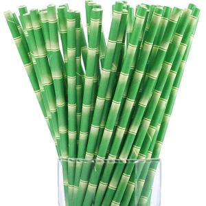 China Commercial Wedding Decorative Paper Straws Customer Printed Coloured Paper Straws supplier