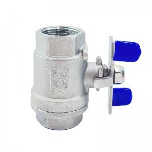 China Customized Support Oed SS304/316/Wcb Precision Casting 2PC Butterfly Handle Ball Valve supplier