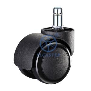 China  M10 Grip Ring Stem Black Furniture Wheels Solid Nylon Chair Casters supplier