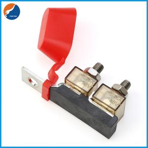 Max 58V DC 30A to 500A M8 5/16'' Dual Stud MRBF Battery Terminal Fuse Block for Auto Marine Car Trailer RV Boat