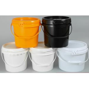 Plastic Handle Round Plastic Bucket For Chemical Transportation