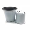 China Cylindrical 0.5L Mini White Plastic Flower Pots Easy Transplanting wholesale