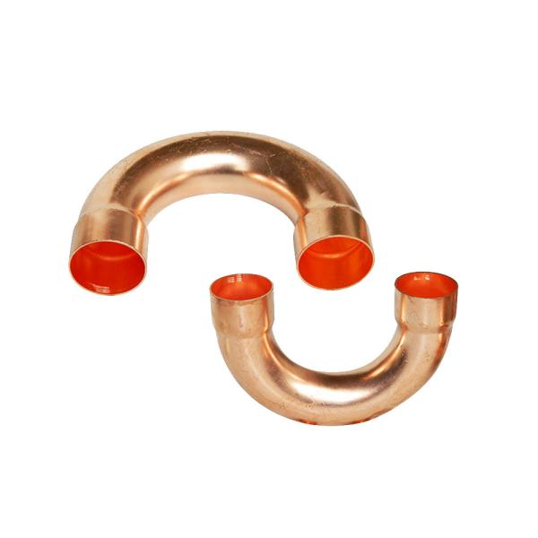 NXF ASTM DIN JIS B280/EN12735/JISH3300 C11000 C12200 DN15-1200 SCH10-XXS 180° Butt Welding Casting Copper Elbow