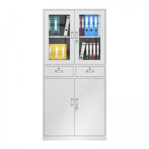 Modern White Office Furniture Filing Cabinet with Multi-drawer Steel Storage and Lock