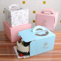 China Hand-held cake square baking cake box packing box on sale
