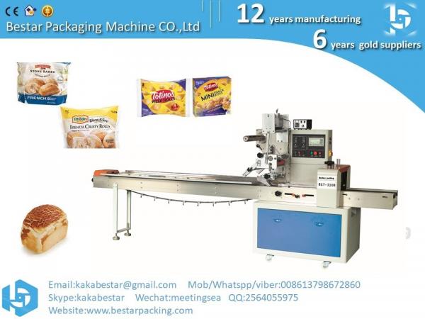 Bread and butter horizontal straight pillow automatic packing machine Bread and