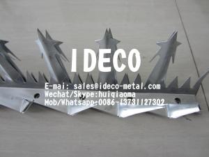 China SS Blade Anti-Climb Wall Spikes, Stainless Steel Large Wall Spikes, Rust Proof Sharp Razor Spikes, Fence Spikes wholesale
