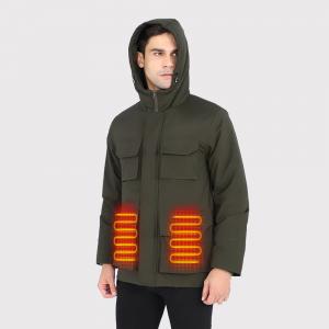 China Fleece Men's Heated Jacket Rechargeable Electric Heated Clothes for Hiking supplier