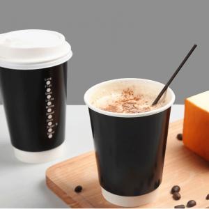 EN13432 Disposable Paper Cups 400Ml 12Oz Custom Takeaway Coffee Cups With Lid