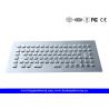 Rugged Panel Mount Stainless Steel Keyboard with 12 Function Keys , CE / FCC