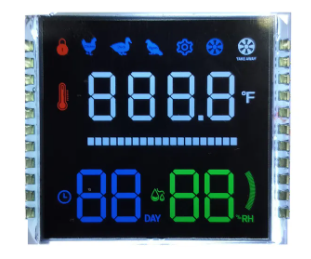 China VA LCD Display with 33x29 mm Display Area 22PIN Interface and Color Digits for High Contrast Applications wholesale