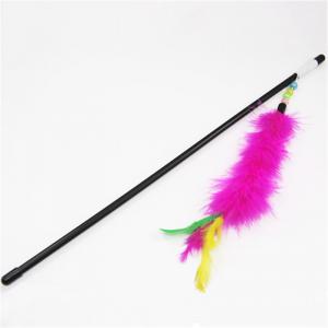 China Colorful Rabbit Hair Cat Feather Teaser Wand Toy Size Customized ODM / OEM Accpeted wholesale