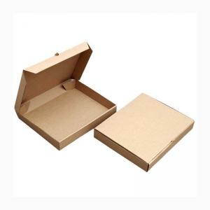 China Color Printed Kraft Paper Pizza Box , Paper Takeaway Box For Catering supplier