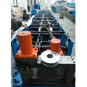 China Hat Roll Forming Machine Solar Racks Steel Sheets 1.1mm - 2.5mm supplier