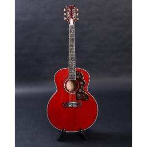 Customized acoustic guitar, 43 inch Jumbo guitar, Quilt Vine Viper red, Guitarra acustica