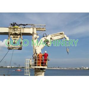 High Safety Marine Folding Boom Crane Good Performance For Lifting Cargoes