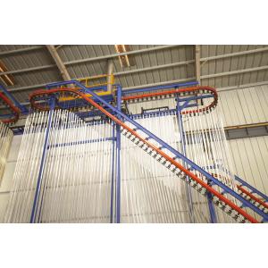 220V Vertical Powder Coating Line With Automatic Gun System Customized