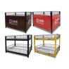 Two Layer Supermarket Display Shelving Supermarket Promotion Table With Storage