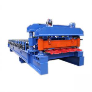 Color Steel Metal Glazed Tile Sheets Roll Forming Making Machine For 0.3mm-0.8mm Roof Panel