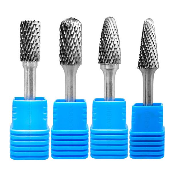 80 mm Ronde de forme solide Carbide Burr ensemble avec le motif Bidentate de la technologie avancée