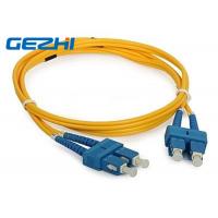 China 3D Passed Fiber Optic Network Components SC / UPC - SC / UPC Single Mode Fiber Jumpers on sale