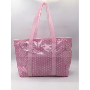 China Pink Coating Polyester Tote Diaper Bags Stylish Diaper Bags For Mom 33*27*14.5CM  supplier