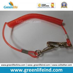 China Red Hot Selling PU Spring String Coil Lanyard Tether supplier