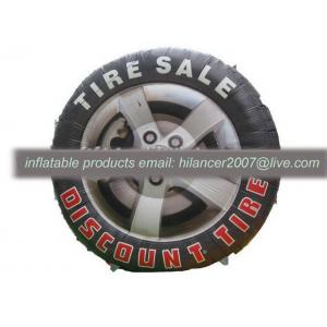 China advertising inflatable tire shape balloon model for sale supplier