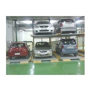Vertical Elevated Car Parking System With CE ISO9001 Certification And 50HZ Electricity
