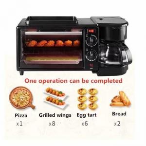 Horizontal Style CE Certified Electric Oven Coffee Machine Frying Pan Breakfast Maker