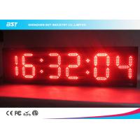China Modern Small Led Clock Display , Semi Outdoor Accurate Wall Clock on sale