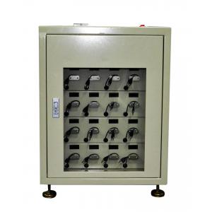 China 16 Unit Led Mining Headlamp Used Charging Rack With Clear Door And Digital Screen supplier