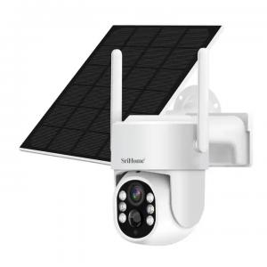 Outdoor Solar Battery Wireless PTZ Camera Support Full-Color Night Vision 2-Way Audio Wireless CCTV Camera