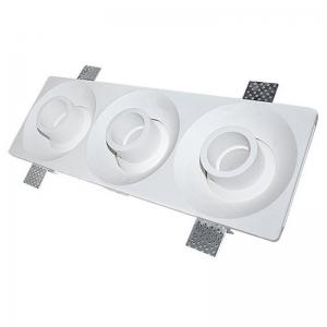 Grille White Recessed Downlights 3×5W Trimless LED Downlights