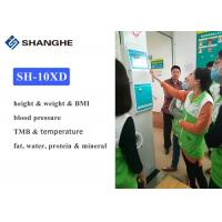 China Fat Analyzer Height Weight BMI Blood Pressure Machine For Body Temperature / Blood Oxygen on sale