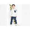 White Top Boys Party Clothes , 100 Polyester Boys Sweat Suits Pant And Shirt