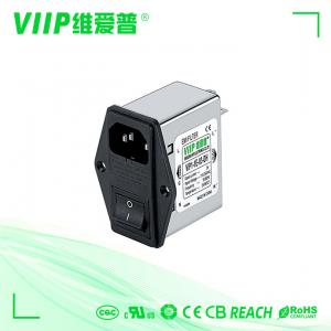 China 120V Ac Power Line Inline EMI Filter With Fuse C14 Male Socket supplier