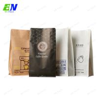 China Eco Friendly Coffee Bags Packaging Flat Bottom High Barrier And Matte Finishing on sale