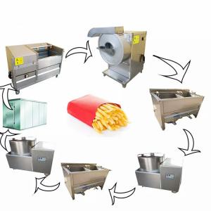 Factory Machinery Fully Automatic Baked Potato Processing Plant Potato Chips Production Line Frozen French Fries Making Machine
