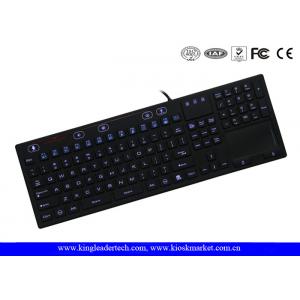 China On / Off Switch Silicone Laptop Keyboard 106 Keys Adjustable Brightness supplier