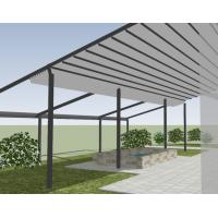 China Retractable Shade Awning  SUNC Custom PVC Pergola System With Sliding Canopy on sale