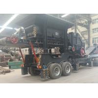 China 400X1430mm 500mm Stone Crusher Plants 180TPH Mobile Crushing Station on sale