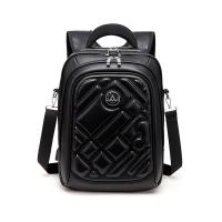 Pu Leather Waterproof Backpack Travelling Bags Purse Laptop USB For Man 42x32x14cm