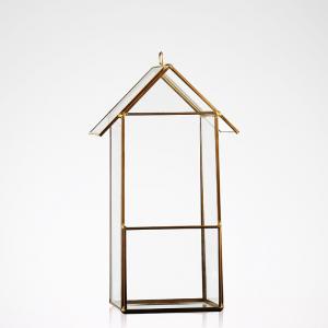 China House Shaped Geometric Succulent Terrarium , Jewelry Holder Air Plant Container supplier
